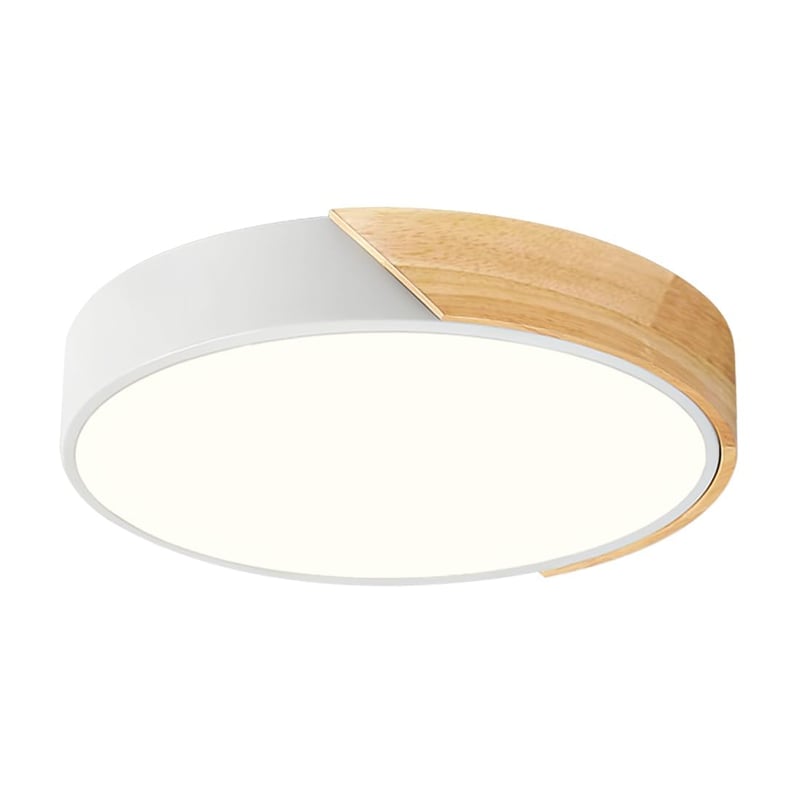Qamra LED stropna svjetiljka, dizajn drveta, 30 cm - bijela, 4000K