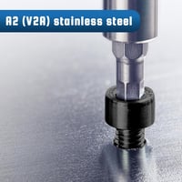 QANCEN 20 buc. șuruburi cu cap cilindric și locaș hexagonal, filet complet, M4x16 mm, negru, inox A2 V2A, cu cheie imbus inclusă 6