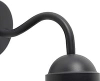 Qazqa Country House Vintage Kültéri Fali Lámpa Antracit IP44 LED E27 6