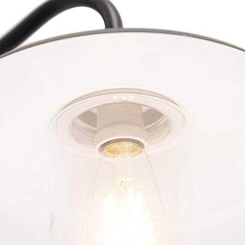 Qazqa Country House Vintage Kültéri Fali Lámpa Antracit IP44 LED E27