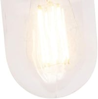 Qazqa Country House Vintage Kültéri Fali Lámpa Antracit IP44 LED E27 3