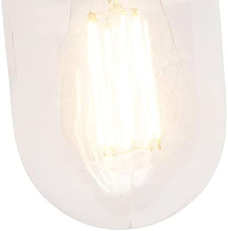 Qazqa Country House Vintage Kültéri Fali Lámpa Antracit IP44 LED E27