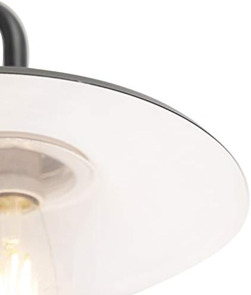 Qazqa Country House Vintage Kültéri Fali Lámpa Antracit IP44 LED E27