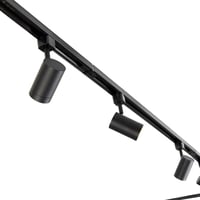 QAZQA Sistem modern de șină negru cu 10 spoturi - Soclu GU10, Dimabil, 500 cm, Aluminiu, Iluminat Interior pentru Living, Bucătărie, Dormitor 3