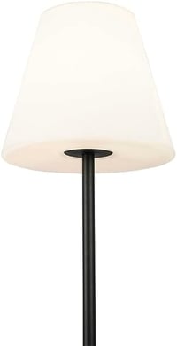 Qazqa Virginia kültéri állólámpa fekete 35cm IP65 LED E27 3