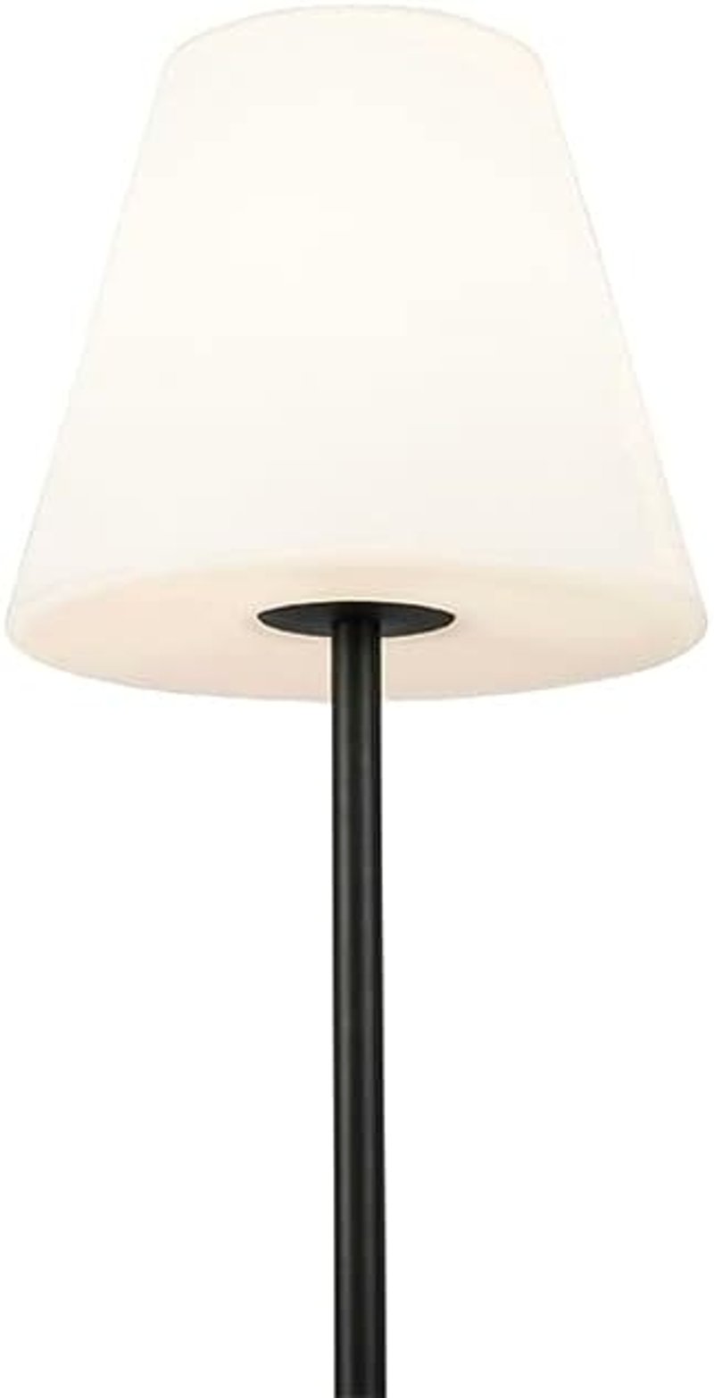 Qazqa Virginia kültéri állólámpa fekete 35cm IP65 LED E27