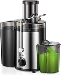 QCen Centrifugális Gyümölcsprés 500W Rozsdamentes Acél Gyors Lédús Zöldség Gyümölcs Préselt 1