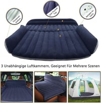 QDH Autós Felfújható Matrac SUV Hátsó Üléshez Utazáshoz Kempinghez Fekete - Blue 4
