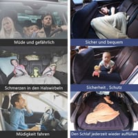 QDH Autós Felfújható Matrac SUV Hátsó Üléshez Utazáshoz Kempinghez Fekete - Blue 6
