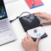Unitate Blu-Ray externă QDSYLQ 50G, Type-C și USB 3.0, HD 1080P, compatibilă cu Laptop, PC și Mac, suport pentru Windows 11/10/8/7/XP/Linux/MacOS 6