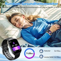 Qecnato okosóra 1,95" HD ívelt kijelzővel, Bluetooth hívással, IP68 - uniszex, Android/iOS 4