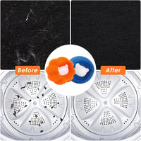 Qeeriner Állati Szőreltávolító Mosógépbe - 8 db Újrahasználható Narancssárga Mikroszálas Szöszgyűjtő Labda Kutya és Macskaszőr Eltávolításáh 5