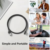 QEINZOY Huawei Watch Fit 3/Fit 2 töltőkábel 100cm fekete Honor Band 9/8/7 kompatibilis 6