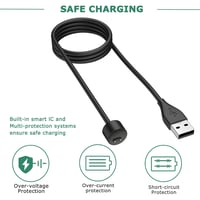 QEINZOY Xiaomi Mi Band 5/6/7 és Amazfit Band 5 USB töltőkábel 100cm 3