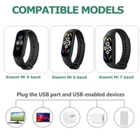 QEINZOY Xiaomi Mi Band 5/6/7 és Amazfit Band 5 USB töltőkábel 100cm 2