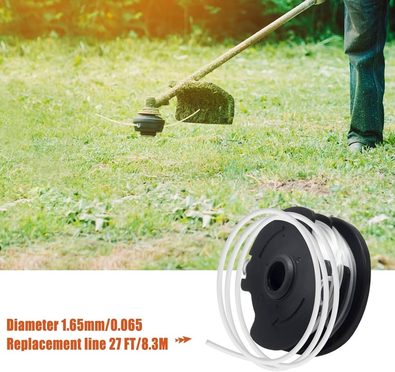 QENETY 1,6mm Fűkasza Damil Tekercs Parkside PRTA 20-Li B2 PRT 550 Kompatibilis 10db