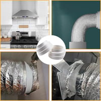 QGGTQG Szellőzőcsatorna Csökkentő 120-150-160mm ABS Légcsatorna Adapter 2db Bilincs 7