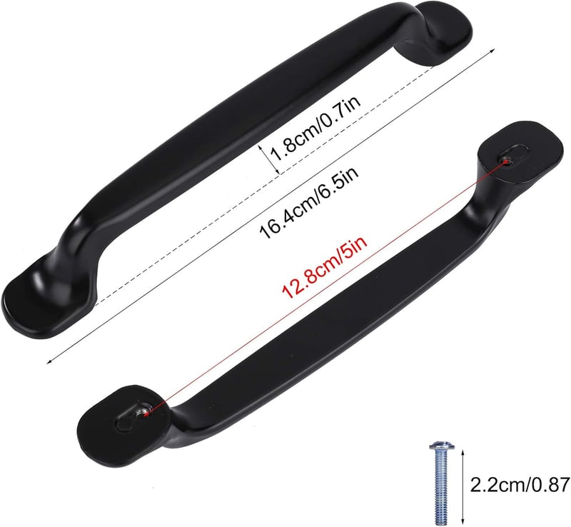 QH-Shop Alumínium Bútor Fogantyú 10db Konyha Szekrény Gardrób Kilincs 128mm