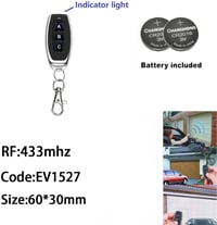 QIACHIP 433 MHz RF Relé Távirányító 12V DC Motor Modul Vevő Adó Egységgel Elektromos Függönyökhöz Zárakhoz 7