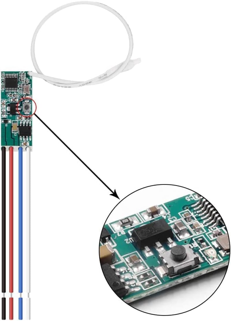 QIACHIP 433 MHz RF Relé Távirányító 12V DC Motor Modul Vevő Adó Egységgel Elektromos Függönyökhöz Zárakhoz