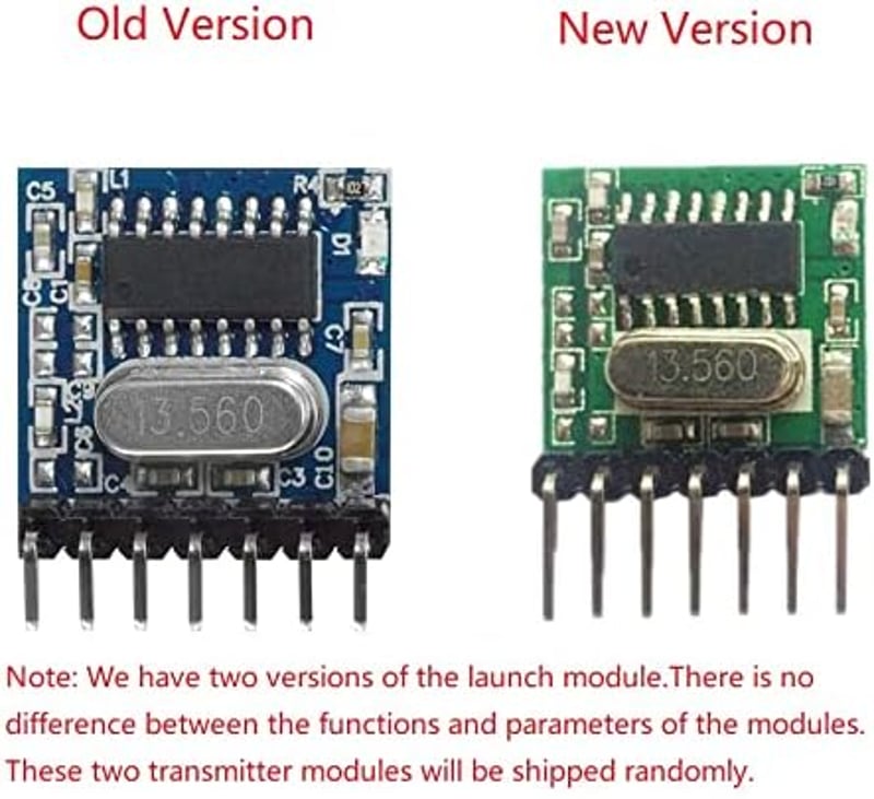 QIACHIP RX480E 433MHz Vezeték Nélküli RF Vevő Adó Modul 4 Csatornás Arduino Kompatibilis 1527 Dekódolással