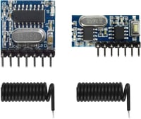 QIACHIP RX480E 433MHz Vezeték Nélküli RF Vevő Adó Modul 4 Csatornás Arduino Kompatibilis 1527 Dekódolással 1