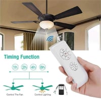 QIACHIP Univerzális Mennyezeti Ventilátor Távirányító Szett Időzítővel, Vezeték Nélküli Lámpa és Ventilátor Kapcsoló 230V 2