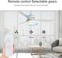 QIACHIP Univerzális Mennyezeti Ventilátor Távirányító Szett Időzítővel, Vezeték Nélküli Lámpa és Ventilátor Kapcsoló 230V 3