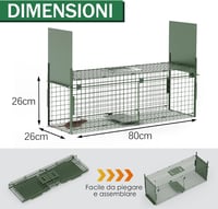 QianRuiDa élő egércsapda, beltéri és kültéri - 80 cm 4