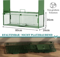 QianRuiDa 80cm Élőcsapda Kétajtós Állat Csapda Menyét Rókavadászat Egércsapda 3