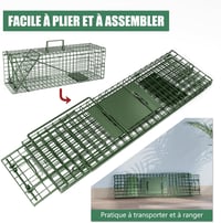 QianRuiDa Élvefogó Csapda 61x20x19cm Egér Patkány Mosómedve Drótketrec Kártevő Irtás Humánus Befogás 5