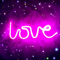 QiaoFei Love Neon Decor de Perete LED Roz - Nuntă, Zi de Naștere, Petrecere 8