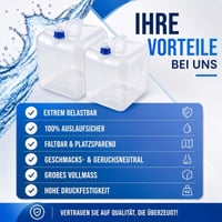 Canistră de apă pliabilă Qibivfo 2x20L cu robinet și mâner, recipient pentru apă potabilă fără BPA pentru camping, drumeții și situații de urgență 6