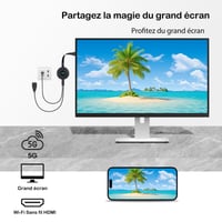 Bezdrôtový HDMI dongle QIDUHUQI 5G, 4K adaptér, zrkadlenie obrazovky Miracast/AirPlay/DLNA pre zariadenia iPhone, Android, Windows, Mac na TV, 8