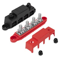 QIMEI-SHOP 250A Busbar 12V-48V DC Elosztóblokk 2db M10 Csatlakozóval 1