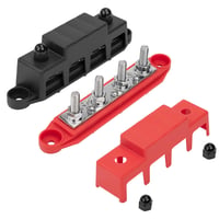 QIMEI-SHOP 250A Busbar 12V-48V DC Elosztóblokk Autó RV Hajó Piros Fekete 2db 1