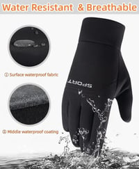 QINFEN YUNDOU téli kesztyű touchscreen vízálló szélálló kerékpározáshoz futáshoz 4