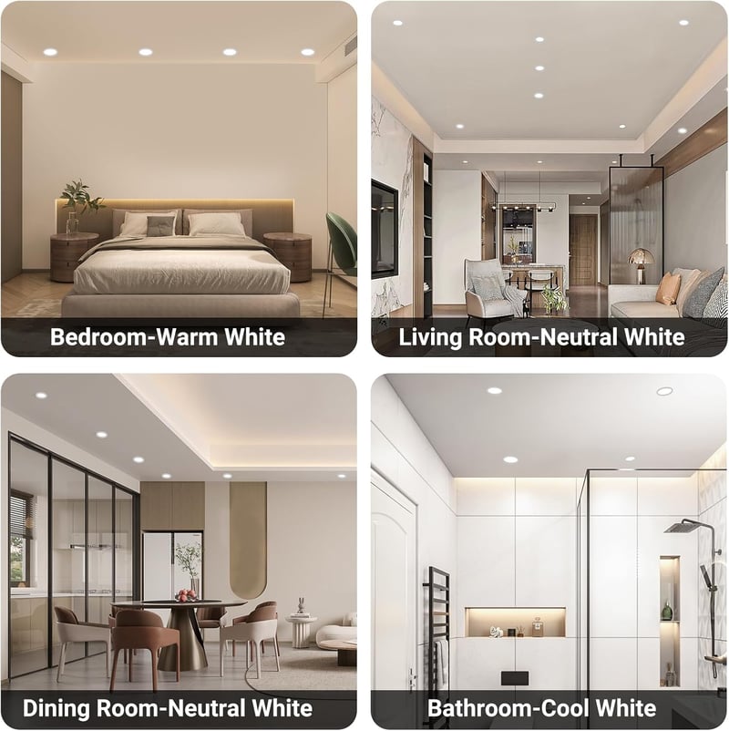 Qingmiao LED Beépíthető Spotlámpa 7W Dimmelhető IP44 Fürdőszoba Konyha 6db Ezüst