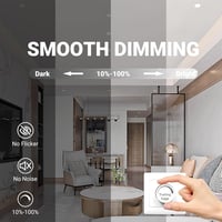 Qingmiao LED Beépíthető Spotlámpa 7W Dimmelhető IP44 Fürdőszoba Konyha 6db Ezüst 4