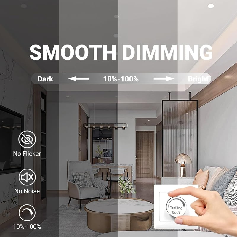 Qingmiao LED Beépíthető Spotlámpa 7W Dimmelhető IP44 Fürdőszoba Konyha 6db Ezüst