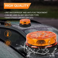 Qiping LED forgó villogó fény narancssárga 12V 24V vízálló 6 üzemmód autó teherautó traktor targonca SUV UTV pótkocsi 5