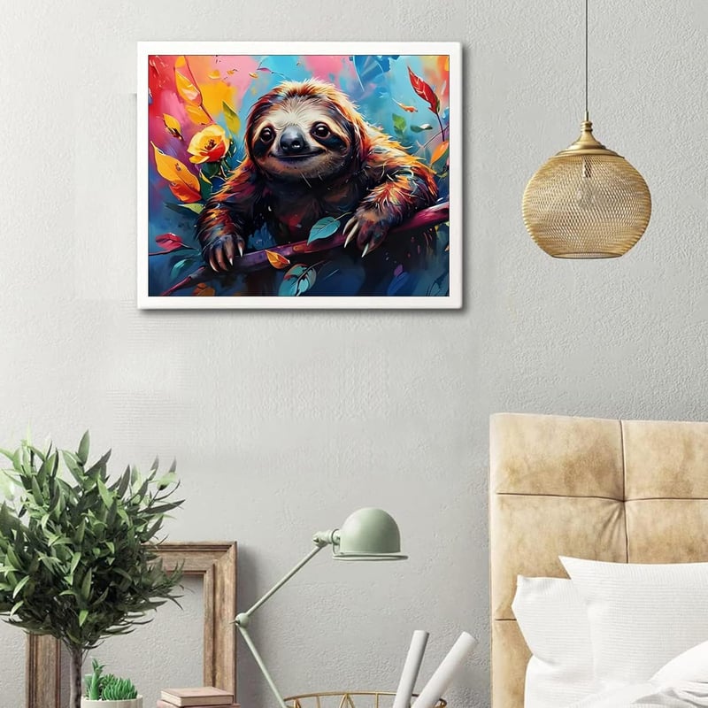 Qiukoo Festés Számok Szerint Állatos Szett 40x50cm - Gyerekek és Felnőttek