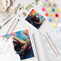 Qiukoo Festés Számok Szerint Állatos Szett 40x50cm - Gyerekek és Felnőttek 5