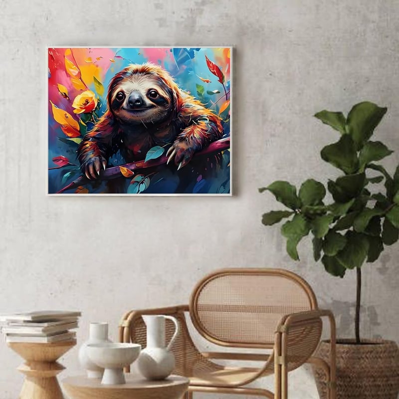 Qiukoo Festés Számok Szerint Állatos Szett 40x50cm - Gyerekek és Felnőttek
