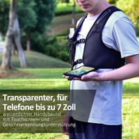 QIURUYUE futó mellény vízpalackkal, reflexcsíkos futóhátizsák telefonhoz 3
