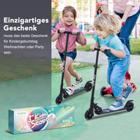 Qiuyo Összecsukható Roller 4-7 Éves Gyerekeknek, LED Világító Kerekek, Állítható Magasság 6