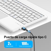 Puzdro s klávesnicou Qivxinnie pre tablet Samsung Galaxy Tab S10+/S9+/S9 FE+ 12,4 palca – Ochranné puzdro so zabudovanou klávesnicou 6