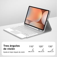 Puzdro s klávesnicou Qivxinnie pre tablet Samsung Galaxy Tab S10+/S9+/S9 FE+ 12,4 palca – Ochranné puzdro so zabudovanou klávesnicou 4
