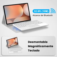 Puzdro s klávesnicou Qivxinnie pre tablet Samsung Galaxy Tab S10+/S9+/S9 FE+ 12,4 palca – Ochranné puzdro so zabudovanou klávesnicou 3