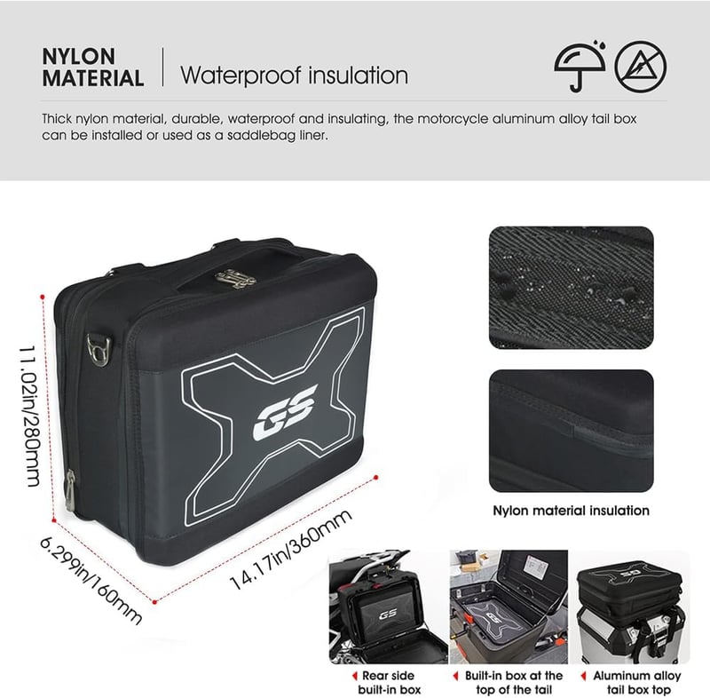 QJY-Motor R1200GS R1250GS F750GS F850GS vízálló belső táska